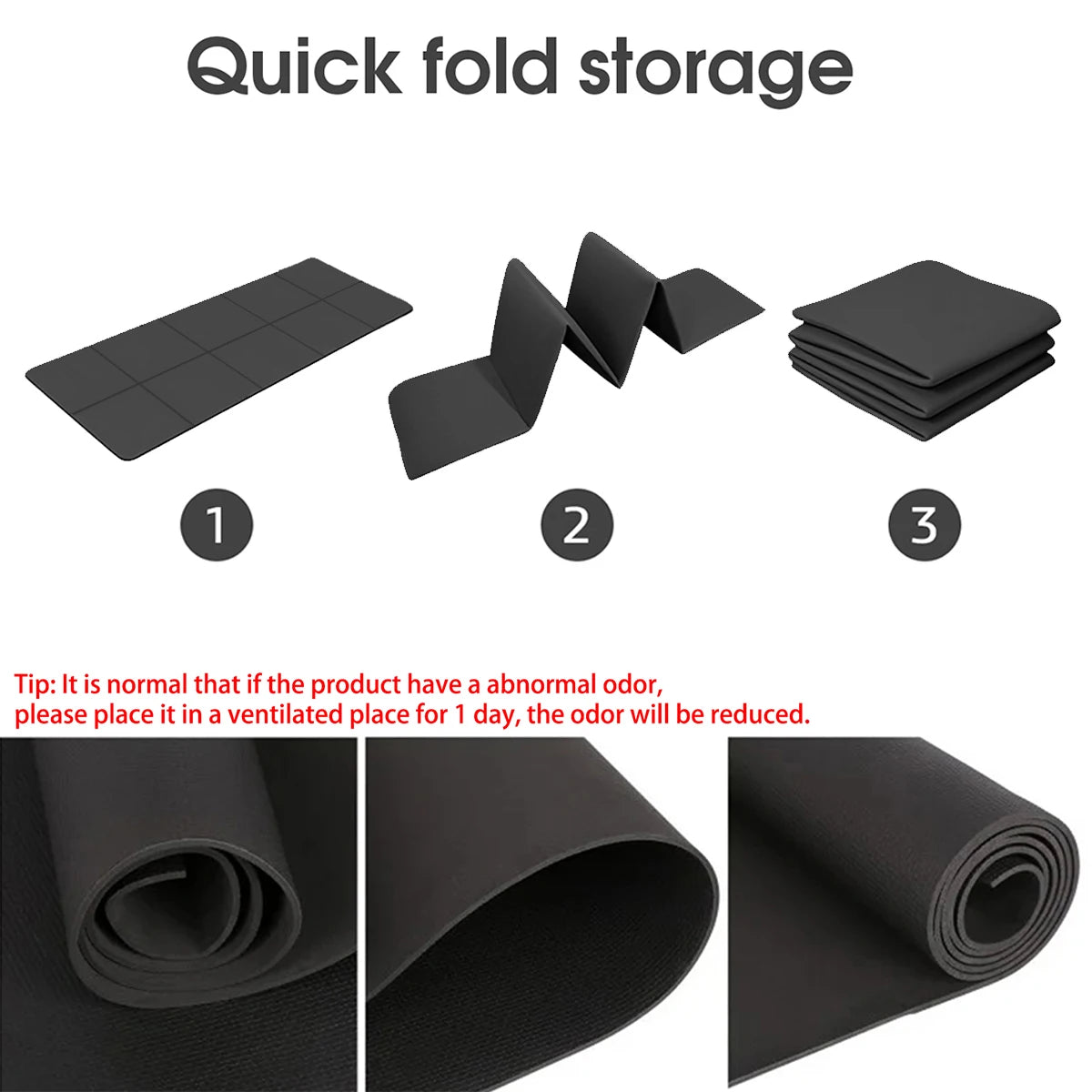 Trainovafit Foldable Non-Slip Travel Yoga & Fitness Mat