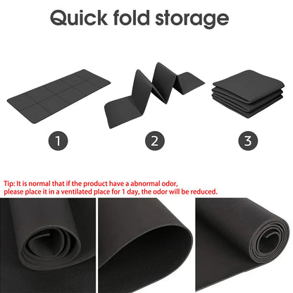 Trainovafit Foldable Non-Slip Travel Yoga & Fitness Mat