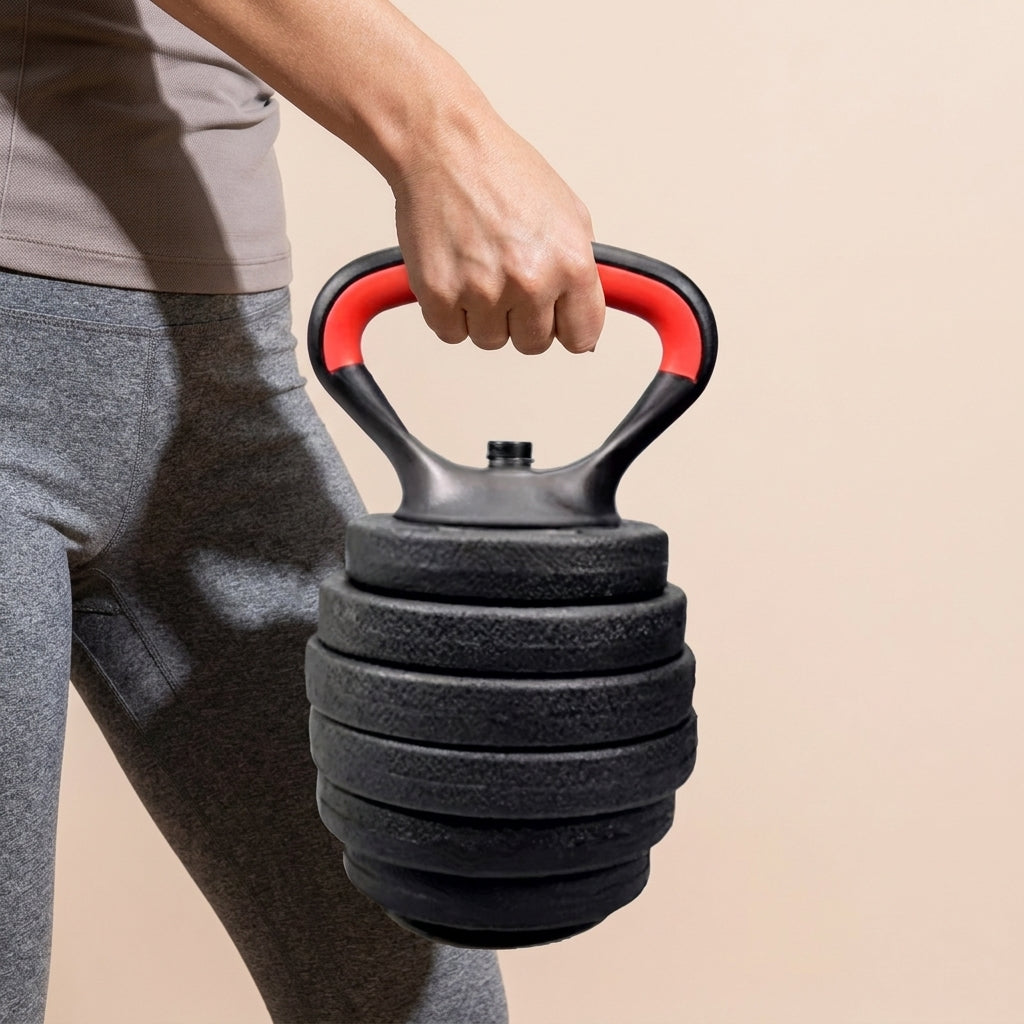 Trainovafit Adjustable Kettlebell Handle & Plate Loading Adapter Set
