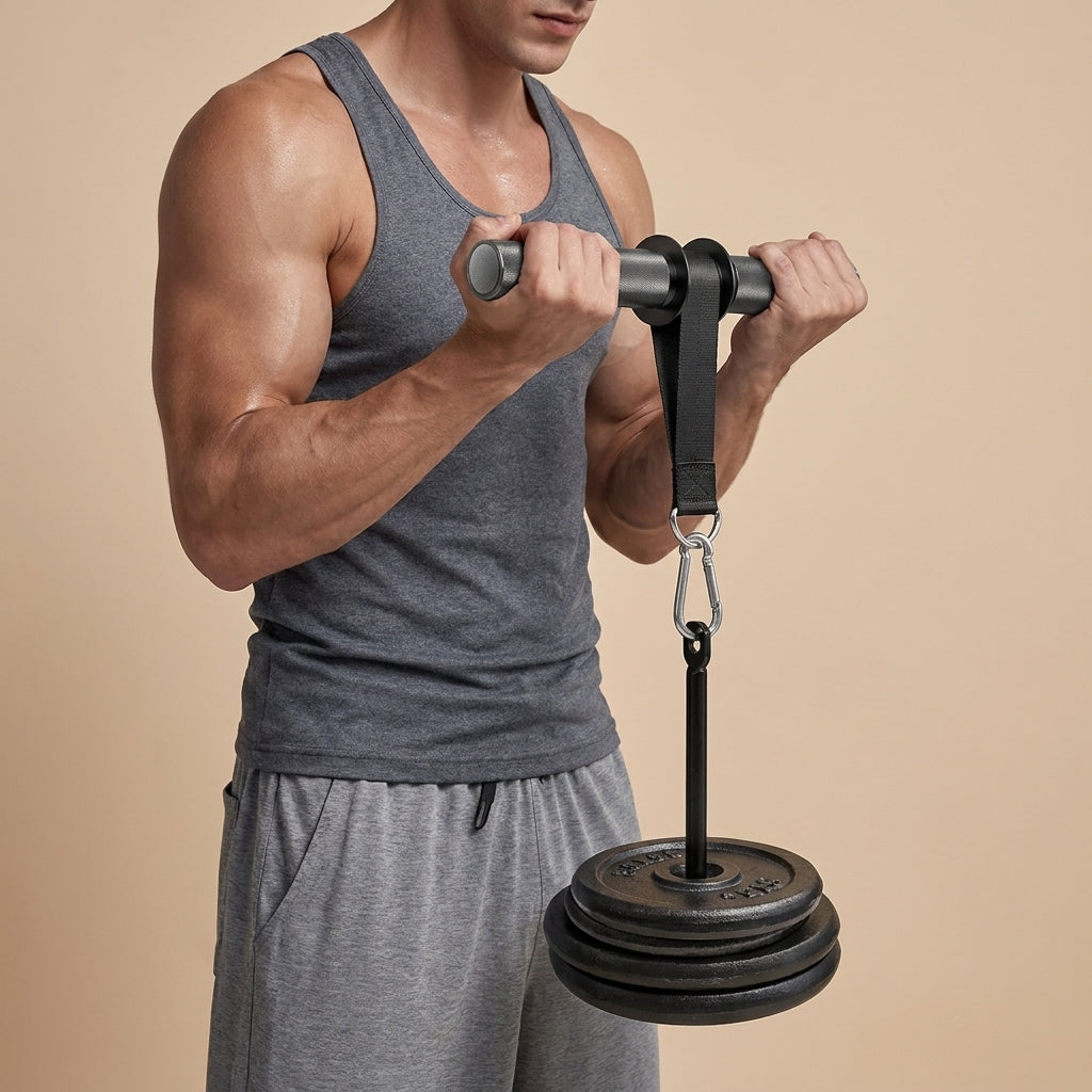 Trainovafit Heavy-Duty Forearm Wrist Roller & Weight Loading Pin Set