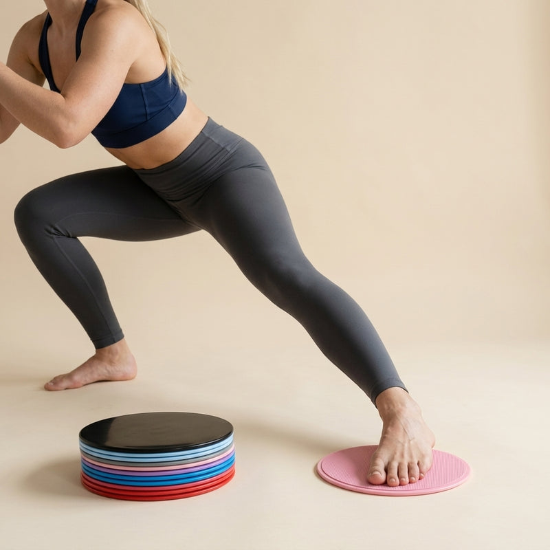 Trainovafit Dual-Sided Fitness Core Sliders & Gliding Discs (1 Pair)