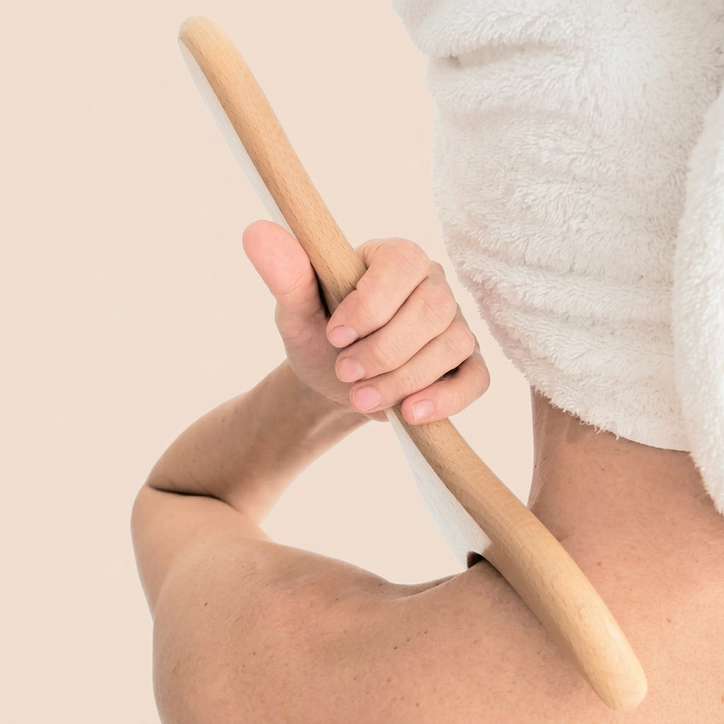 Trainovafit Wooden Lymphatic Drainage Gua Sha Body Contouring Paddle