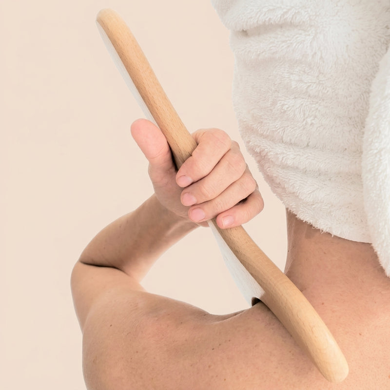 Trainovafit Wooden Lymphatic Drainage Gua Sha Body Contouring Paddle