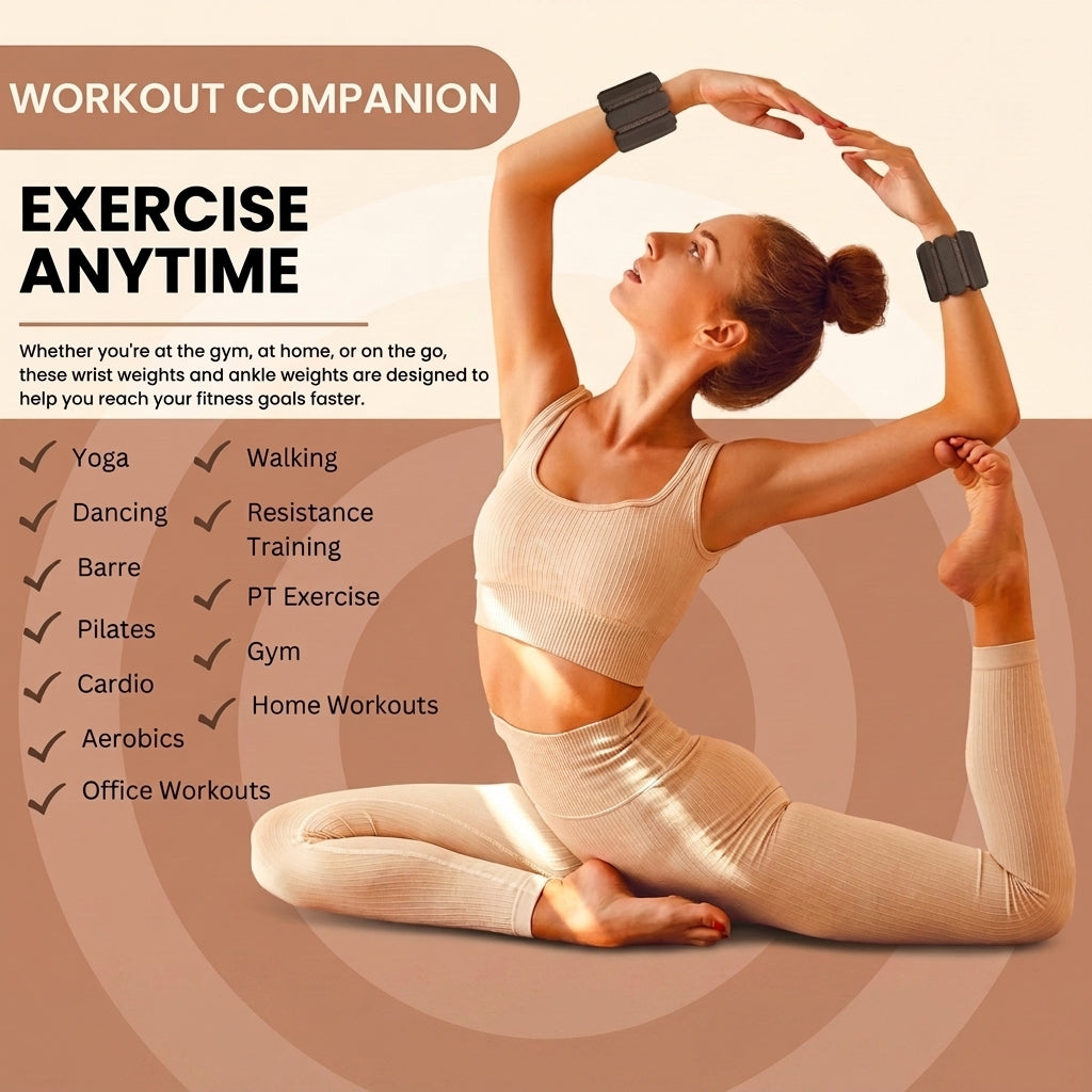 Wearable Silicone Wrist/Ankle Weights